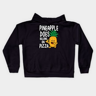 Pineapple Does Belong on Pizza Kids Hoodie